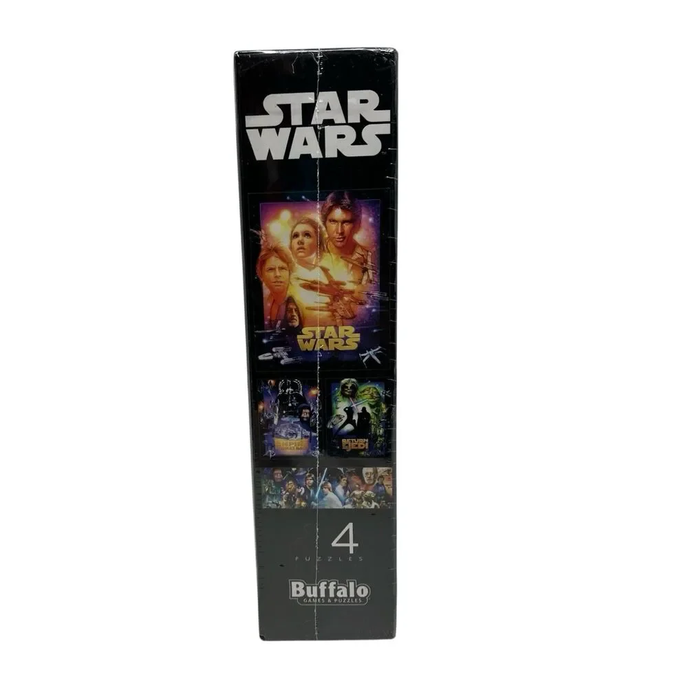 Buffalo Games Star Wars 4 Puzzle Set Sealed 300 500‎ Piece Darth Vader Yoda Sith